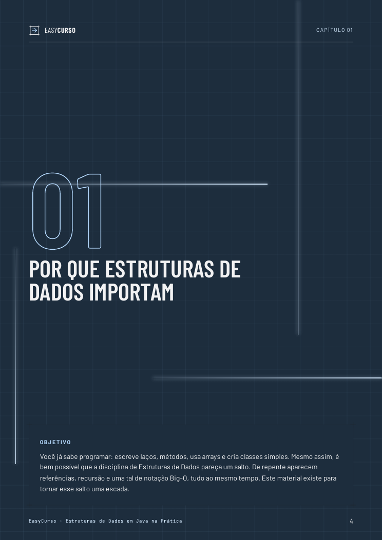 Página de amostra 2 do material Estruturas de Dados em Java na Prática
