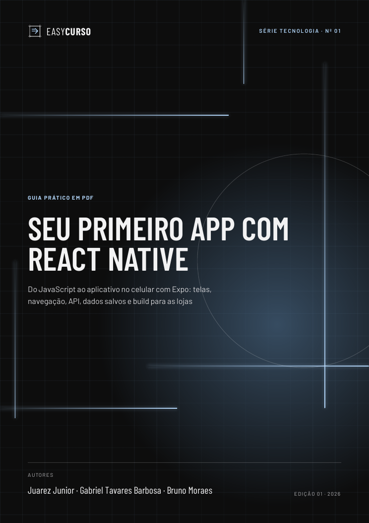 Capa do material Seu Primeiro App com React Native