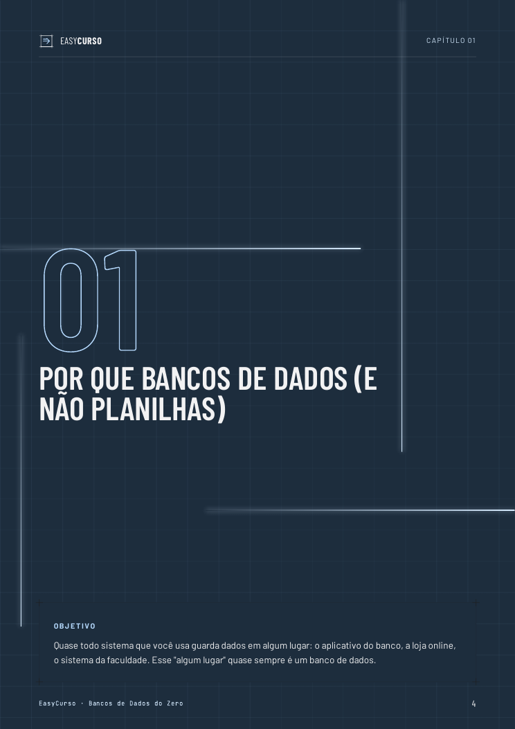 Página de amostra 2 do material Bancos de Dados do Zero