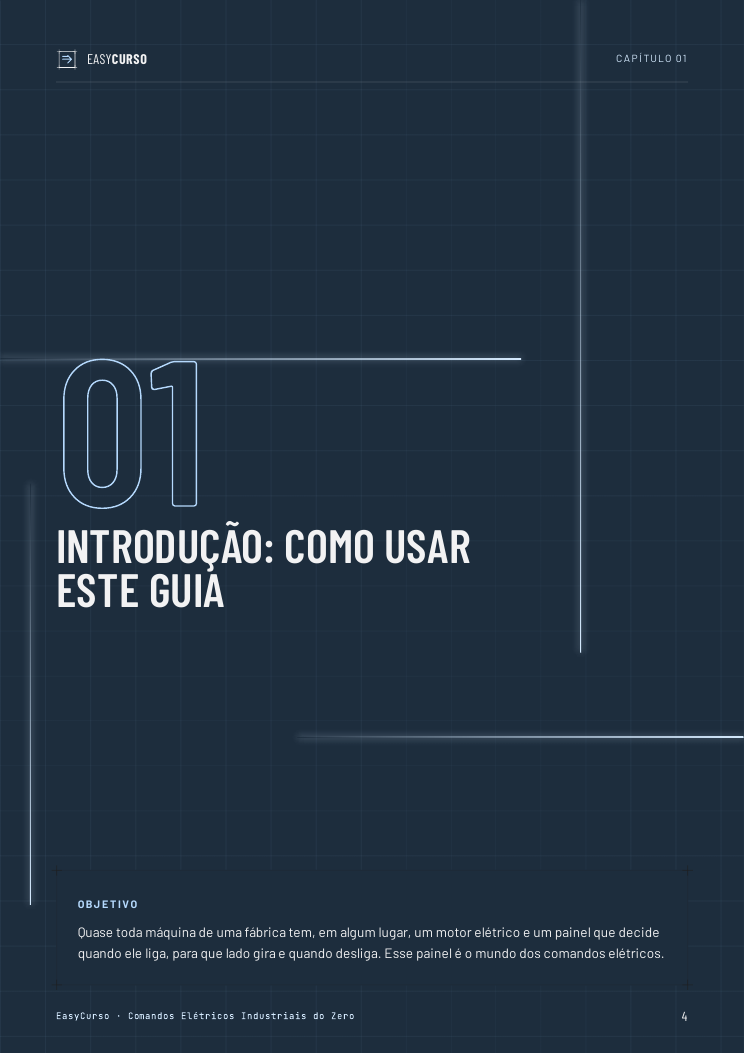 Página de amostra 2 do material Comandos Elétricos Industriais do Zero
