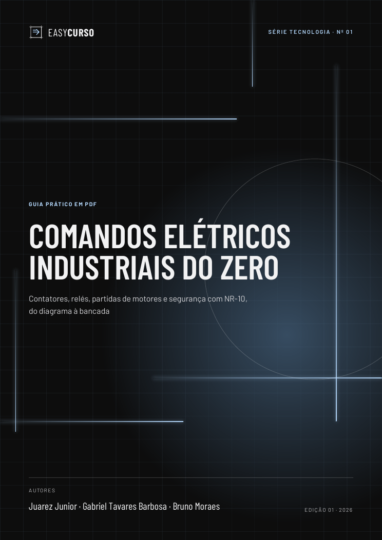 Capa do material Comandos Elétricos Industriais do Zero
