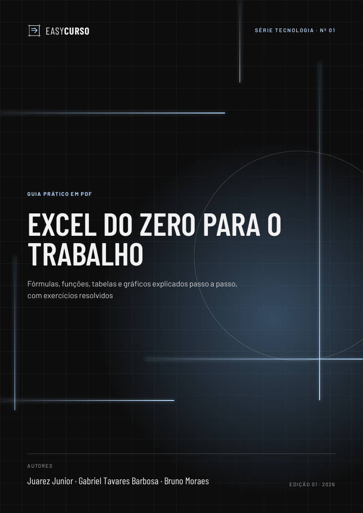 Capa do material Excel do Zero para o Trabalho