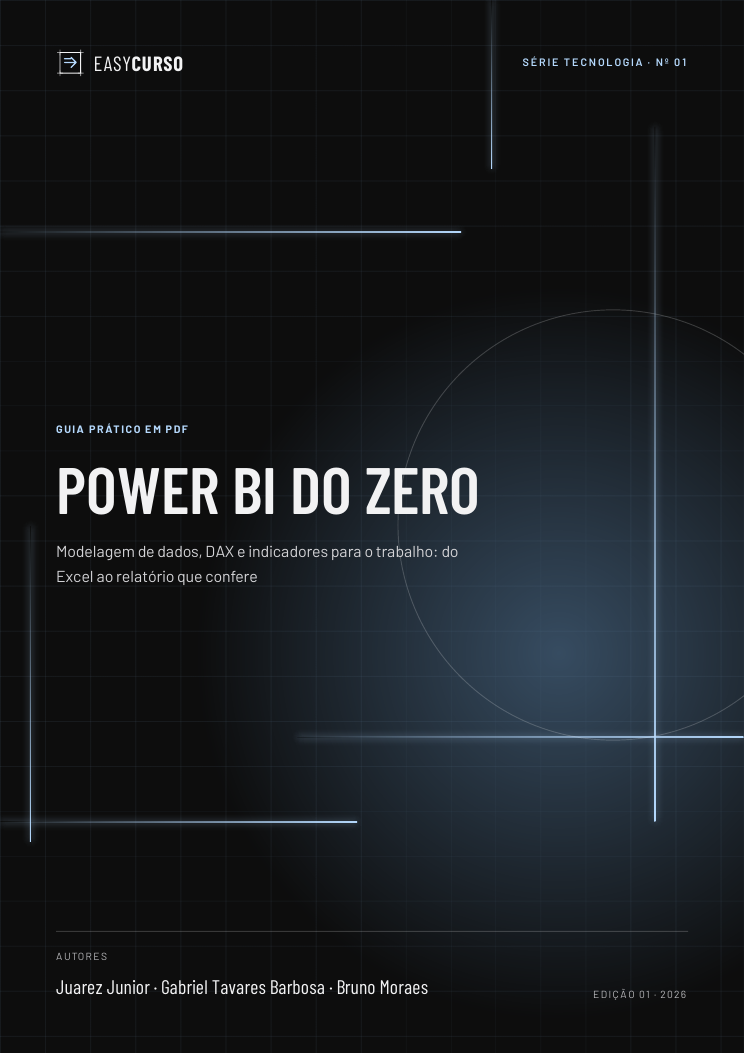 Capa do material Power BI do Zero