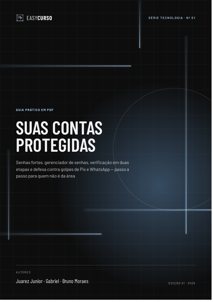 Capa do material Suas Contas Protegidas
